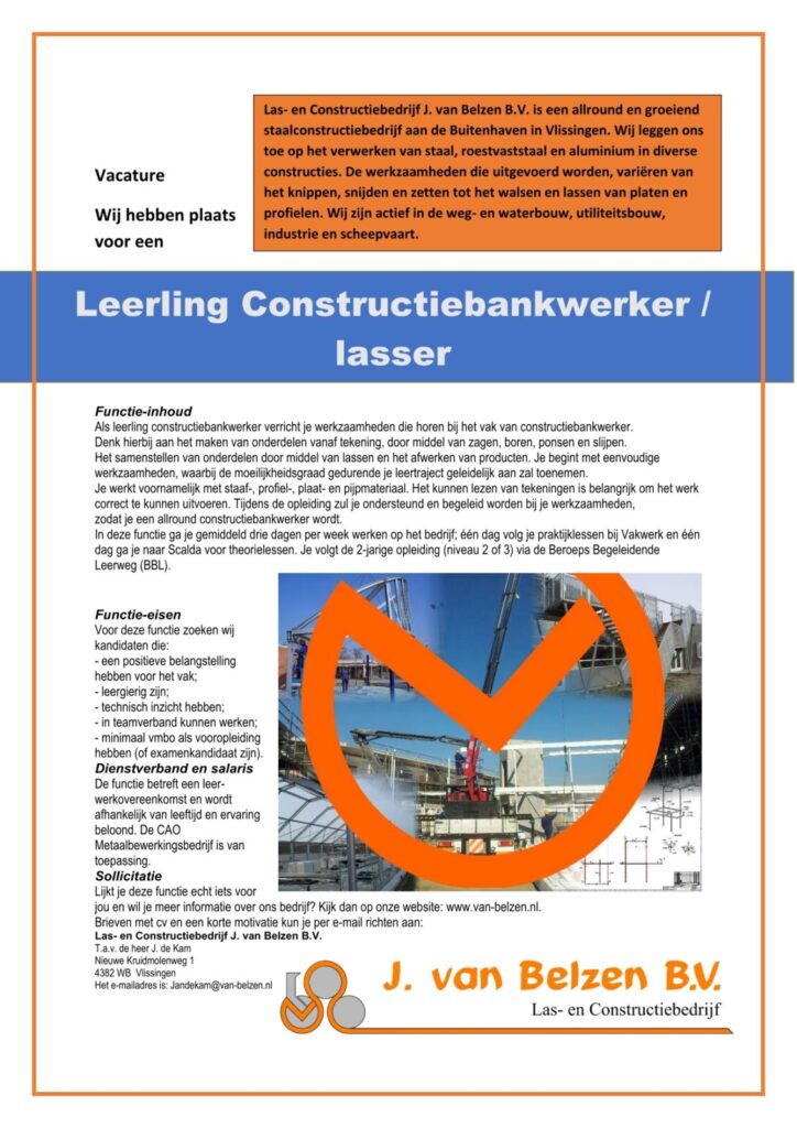 BBL Leerling Constructiebankwerker