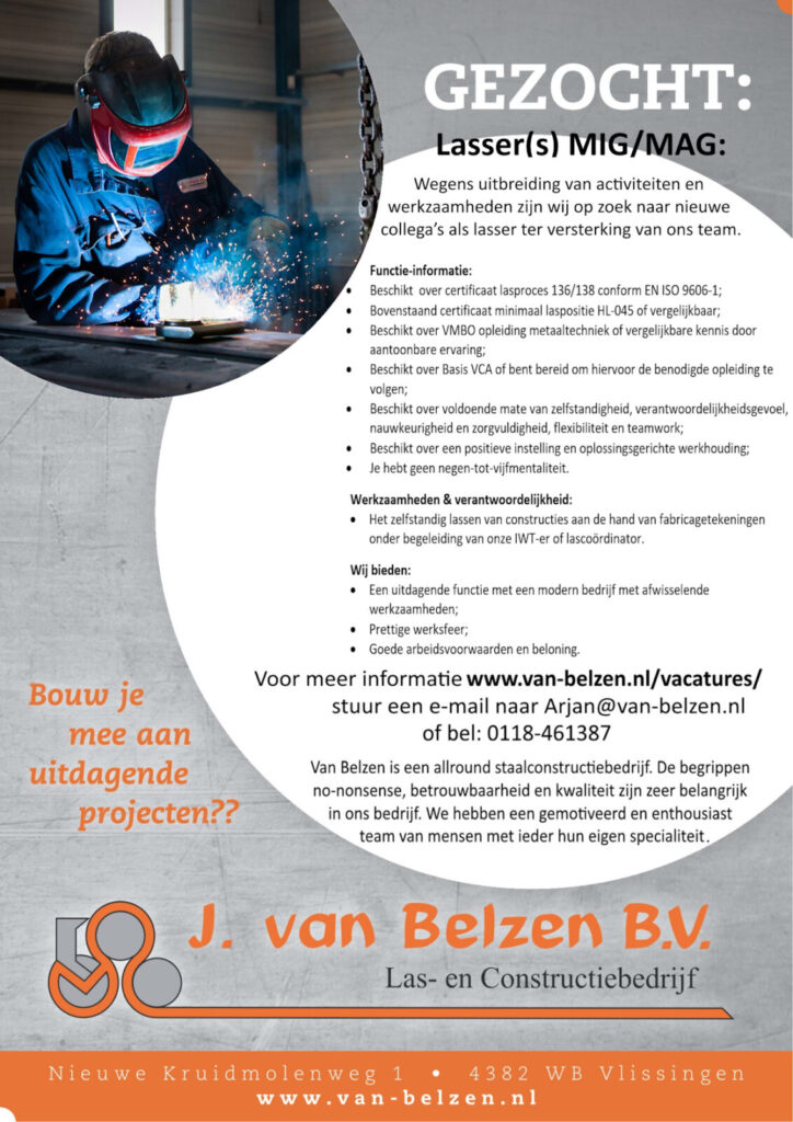 Vacature Lasser